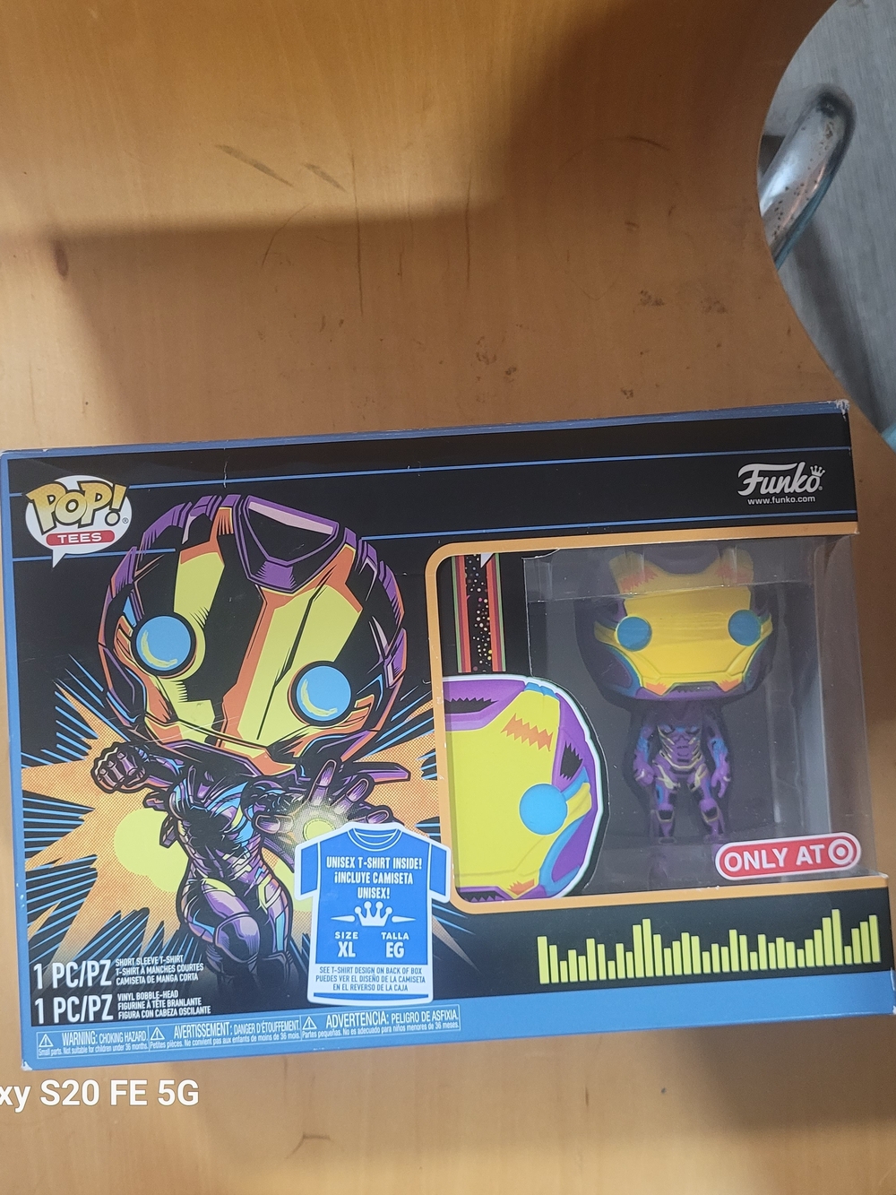 Funko Pop! Tees Exclusive Neon Helmet Figure with Tee. Pepper!